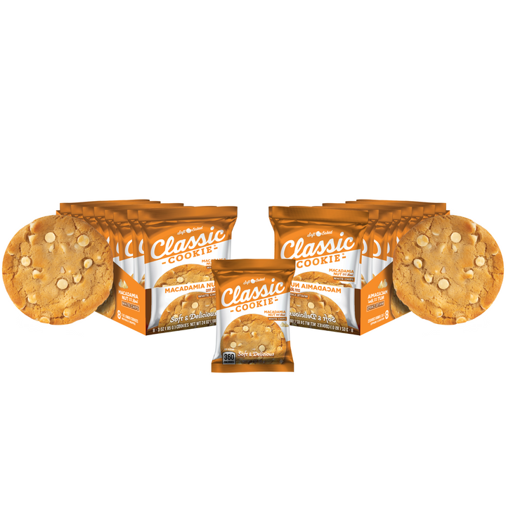 Classic Cookie Soft Baked Macadamia Nut Cookies made with Hershey's® White Chocolate Chips, 2 Boxes, 16 Individually Wrapped Cookies