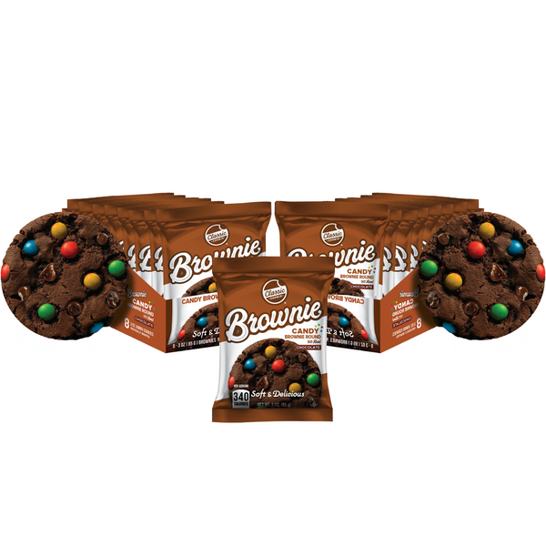 Classic Cookie Soft Baked Brownie Rounds made with Chocolate Candies (2pk)