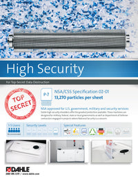 Dahle 20394 High Security Paper Shredder, Extreme Cross Cut