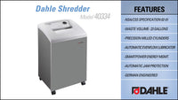 Dahle 40334 High Security Paper Shredder, Extreme Cross Cut