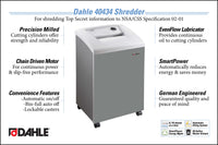 Dahle 40434 High Security Paper Shredder, Extreme Cross Cut