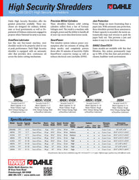 Dahle 40434 High Security Paper Shredder, Extreme Cross Cut