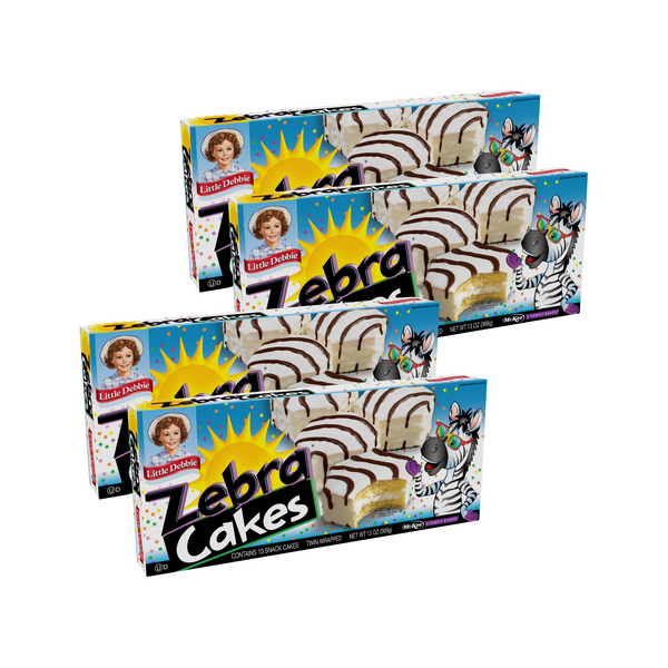 Little Debbie Zebra Cakes, 4 Box Bundle