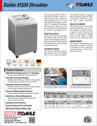 Dahle 50310 Oil-Free Paper Shredder, Small Office
