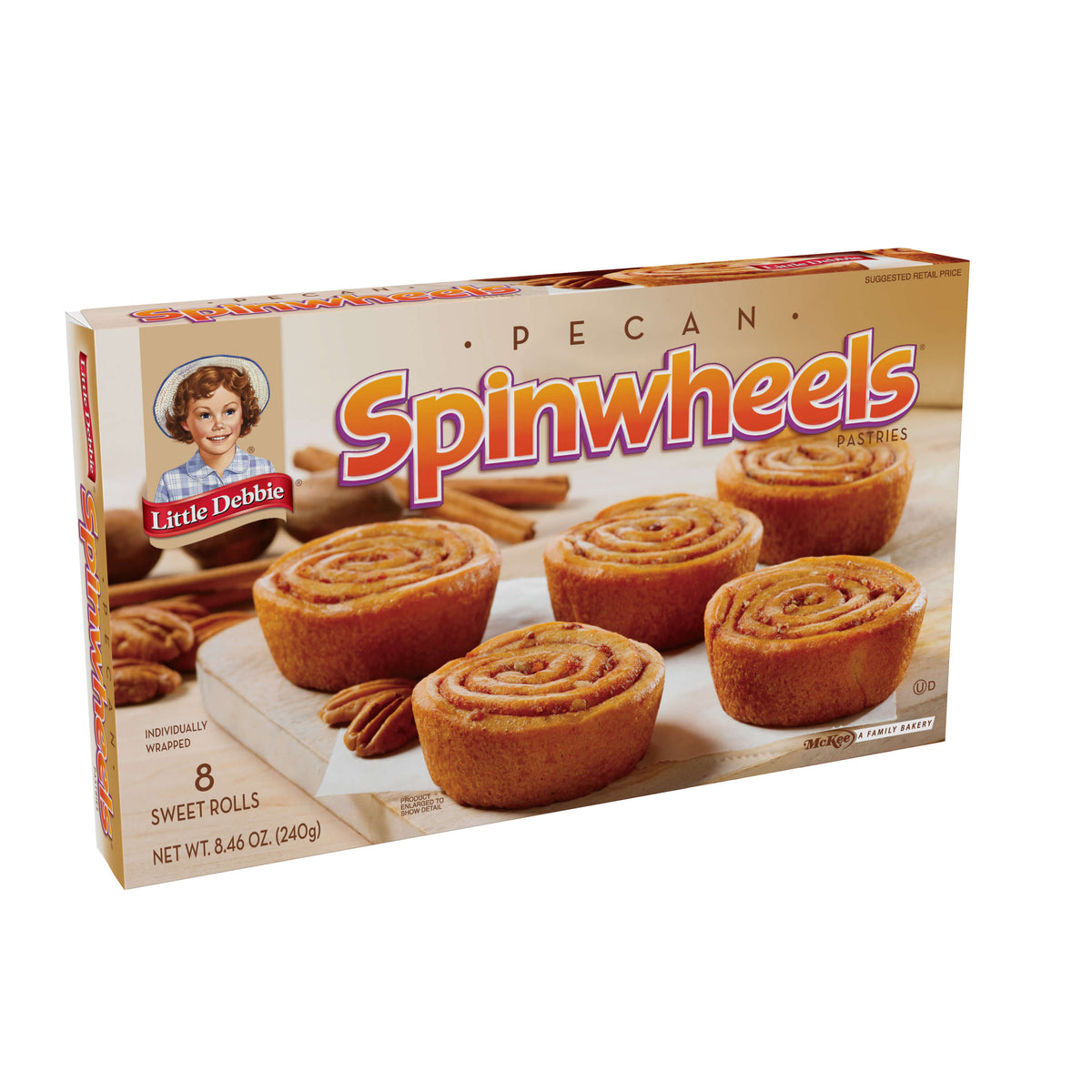 Little Debbie Pecan Spinwheels (Left)