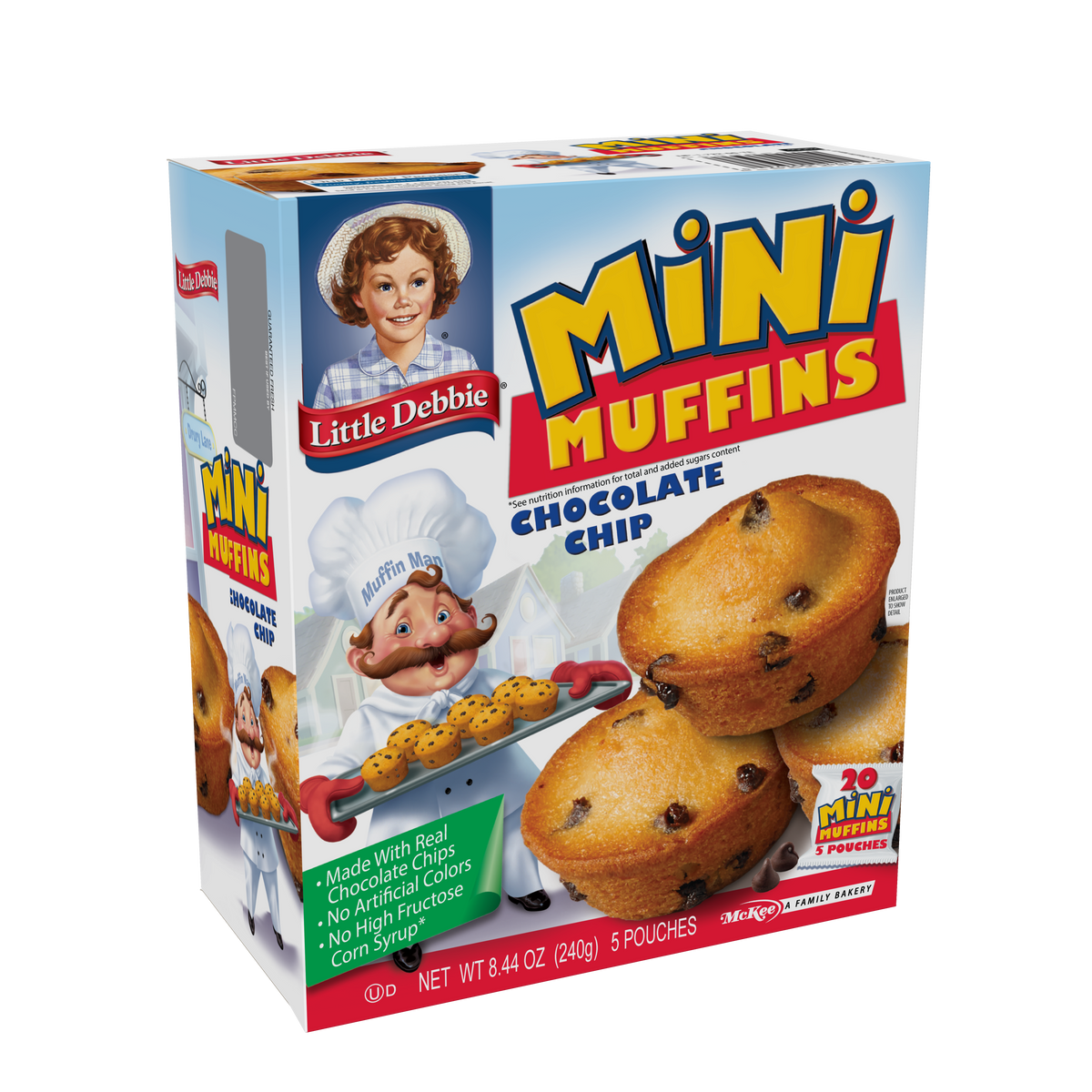 Little Debbie Chocolate Chip Mini Muffins (Left)