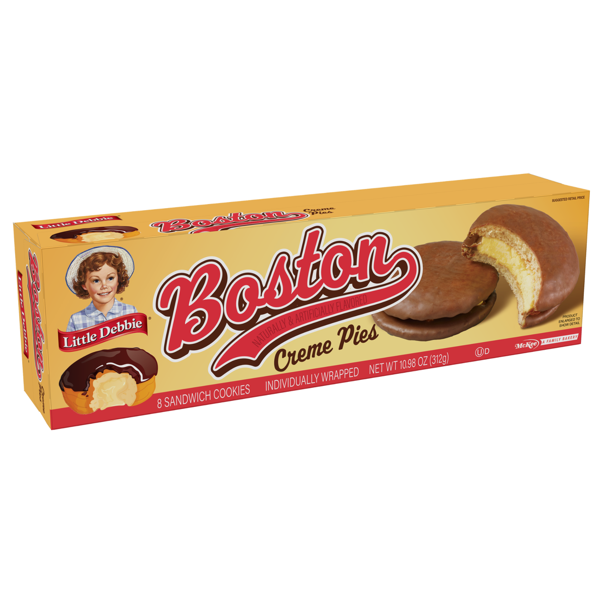 Little Debbie Boston Creme Pies Snack Cakes (Right)