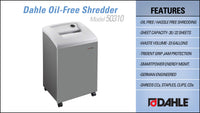 Dahle 50310 Oil-Free Paper Shredder, Small Office
