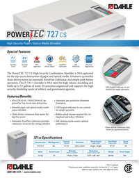 Dahle 727 CS Paper/Optical Media Shredder
