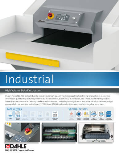 Dahle 909 HS Industrial Shredder (DH909 HS)
