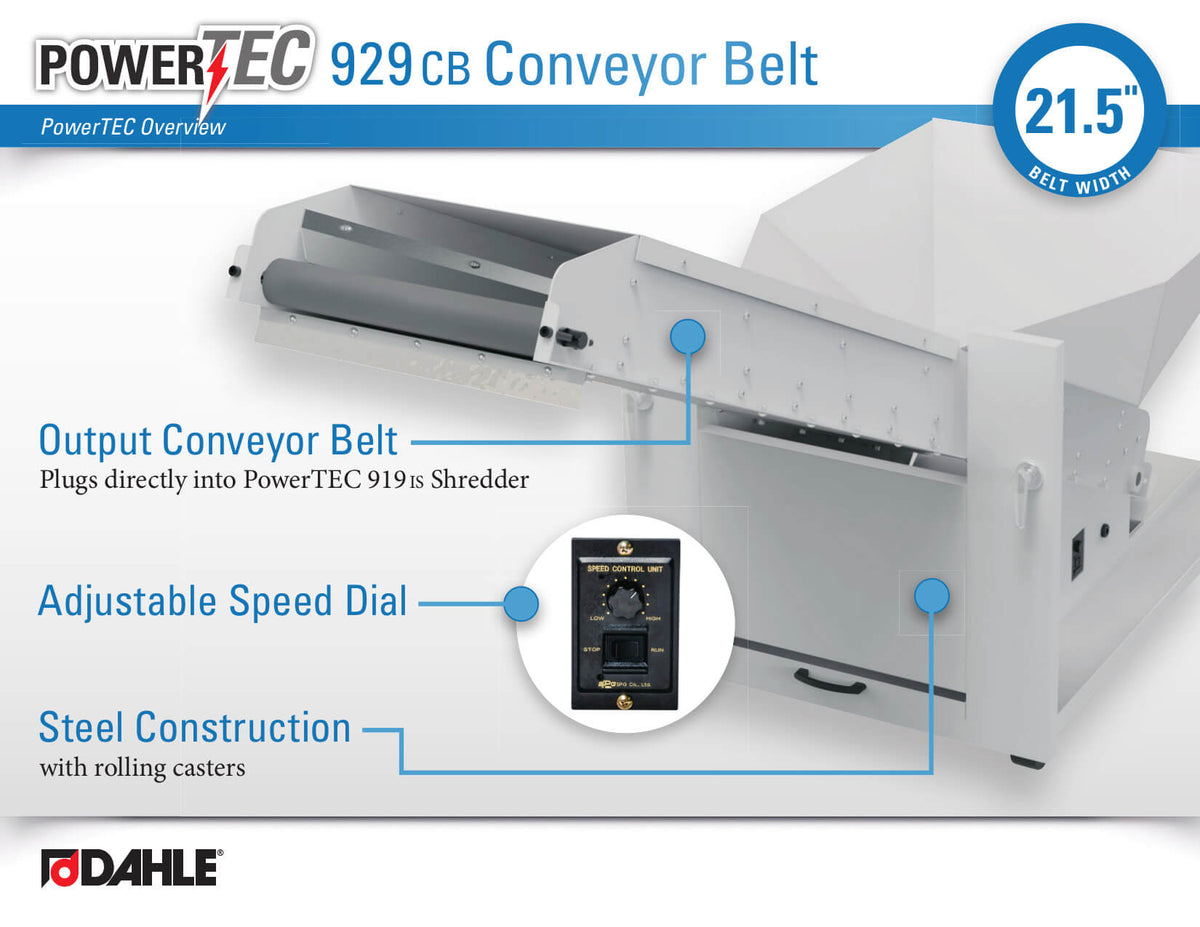 Dahle 929 CB Output Conveyor