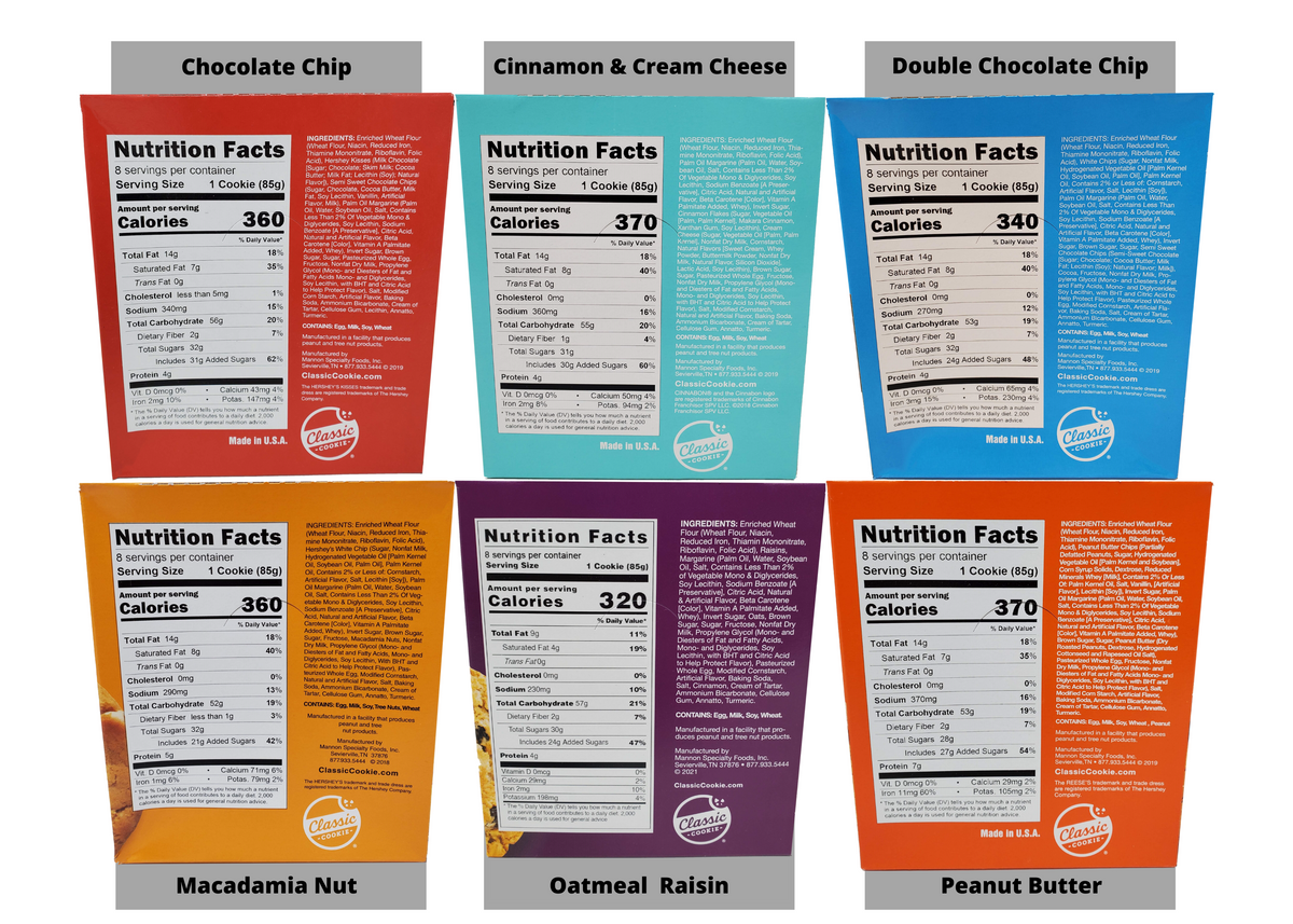 Classic Cookie Soft Baked Variety Pack, 48 Individually Wrapped Cookies, 3 oz Per Cookie
