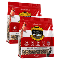 Two 10 lb bags of Wakefield Peanut, Cranberry and Raisin Wild Bird Seed, 20 lb total