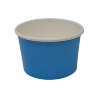 Delightful Packaging 4 Ounce Ice Cream Cups (Blue Cup)