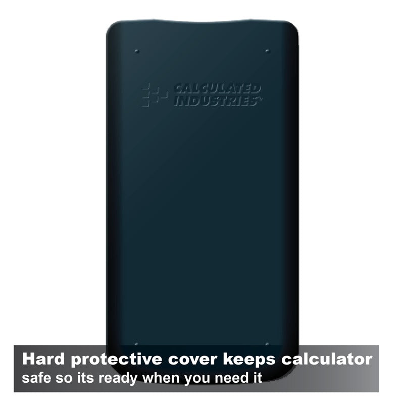 Hard protective cover keeps calculator safe so its ready when you need it