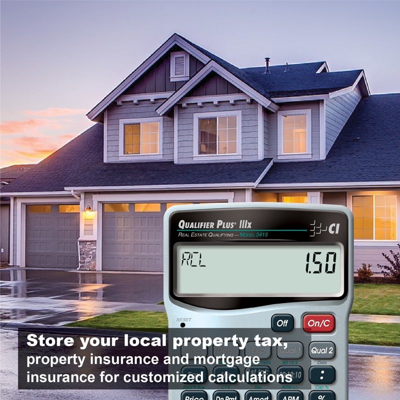 Store your local property tax, property insurance and mortgage insurance for customized calculations