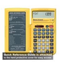 Quick reference guide is attached to the hard protective cover for easy access