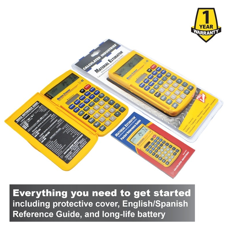 Everything you need to get started including protective cover, English/Spanish Reference Guide, and long-life battery