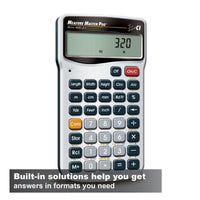 Built-in solutions help you get answers in formats you need
