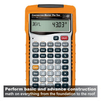 Perform basic and advanced construction math on everything from the foundation to the roof