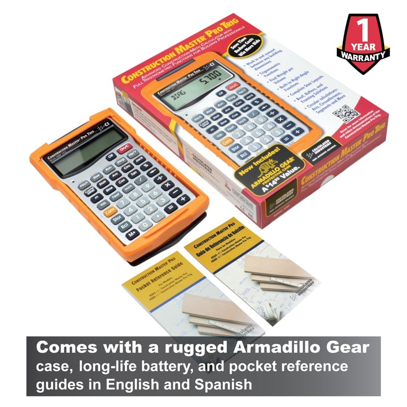 Comes with a rugged Armadillo Gear case, long-life battery, and pocket reference guides in English and Spanish