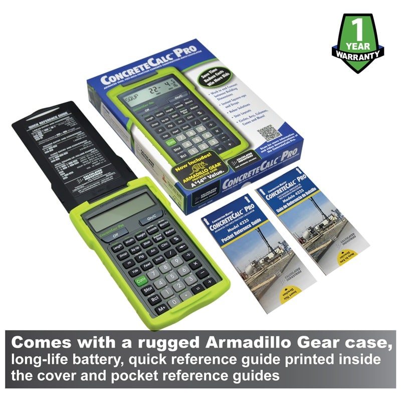 Comes with a rugged Armadillo Gear case, long-life, quick reference printed inside the cover and pocket reference guides
