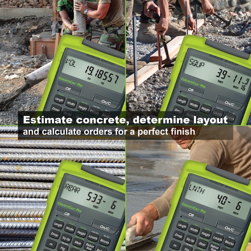 Estimate concrete, determine layout and calculate orders for a perfect finish