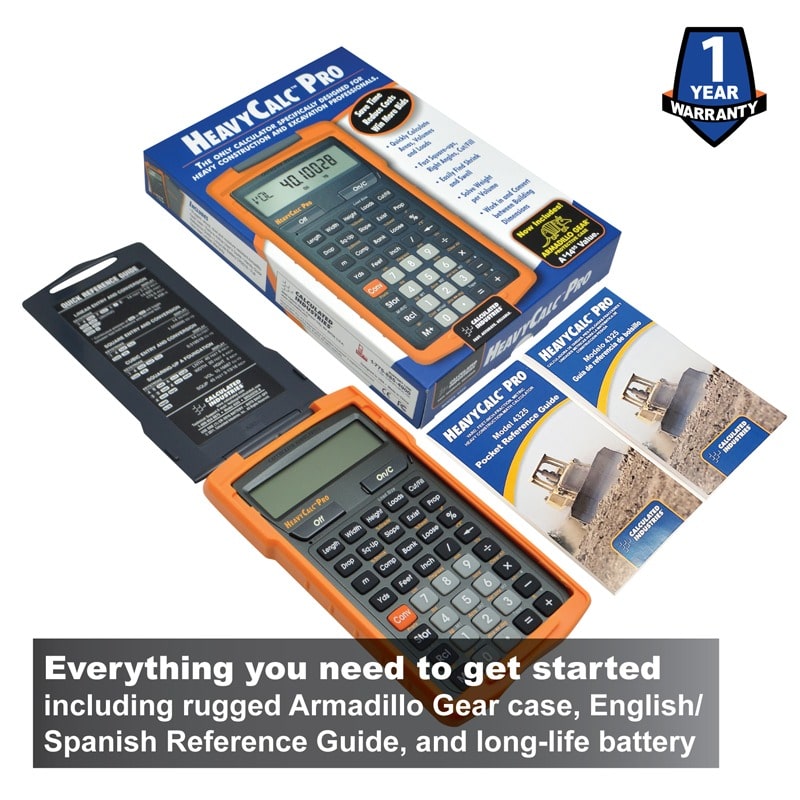 Everything you need to get started including rugged Armadillo Gear case, English/Spanish Reference Guide, and long-life battery