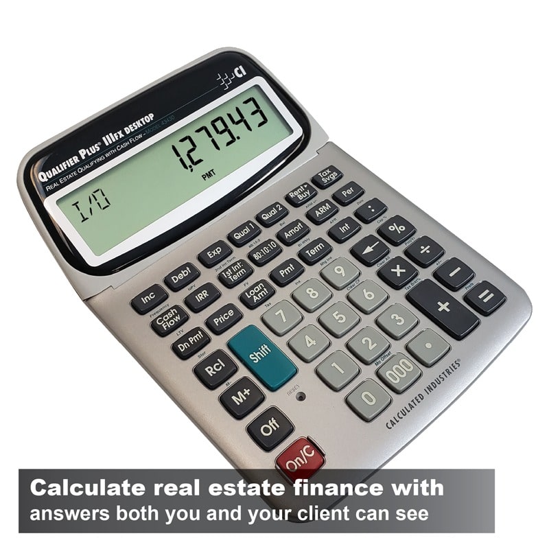 Calculate real estate finance with answers both you and your client can see