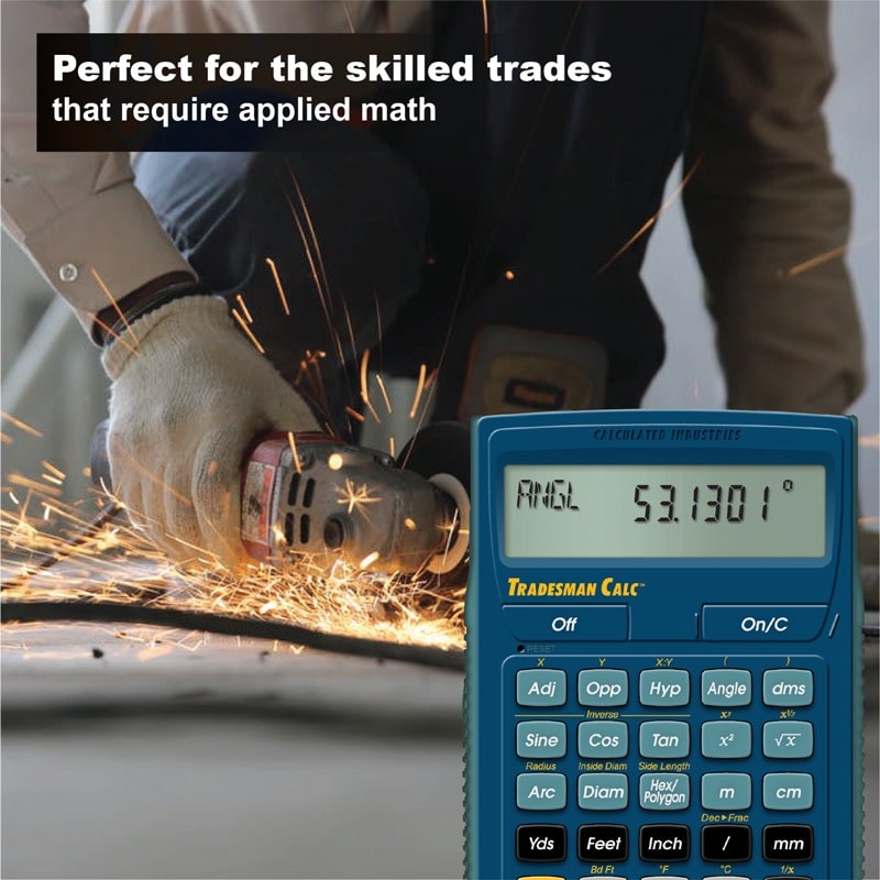 Perfect for the skilled trades that require applied math