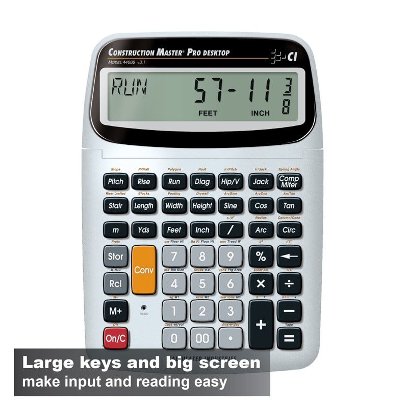 Large keys and big screen make input reading easy