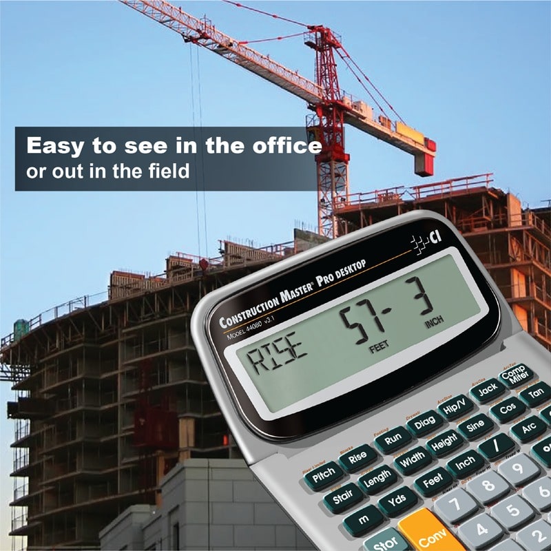 Easy to see in the office or out in the field