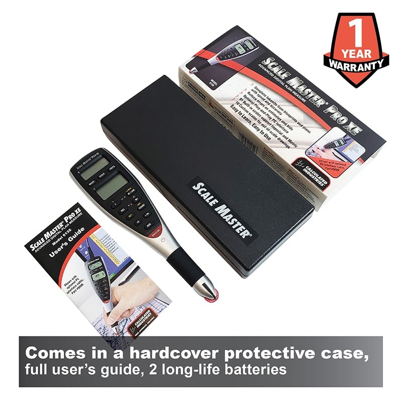 Comes in a hardcover protective case, full user's guide, two long-life batteries