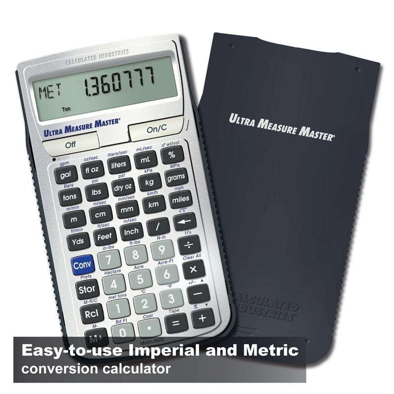 Easy-to-use Imperial and Metric conversion calculator