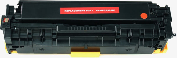 This is the front view of the Canon 118 magenta replacement laserjet toner cartridge by NXT Premium toner