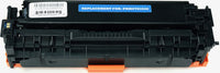 This is the front view of the Canon 118 cyan replacement laserjet toner cartridge by NXT Premium toner