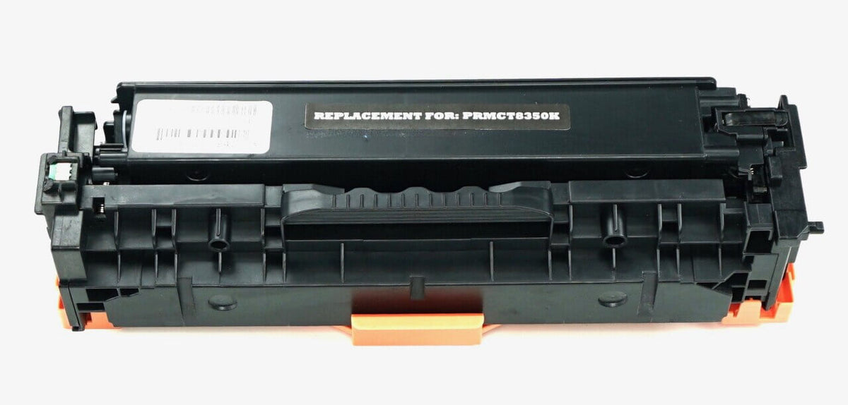 This is the front view of the Canon 118 black replacement laserjet toner cartridge by NXT Premium toner
