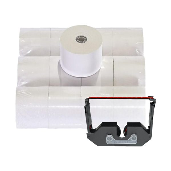 Monroe Calculator Supply Kit (6 Ribbons and 12 Rolls of Paper) (M33X)