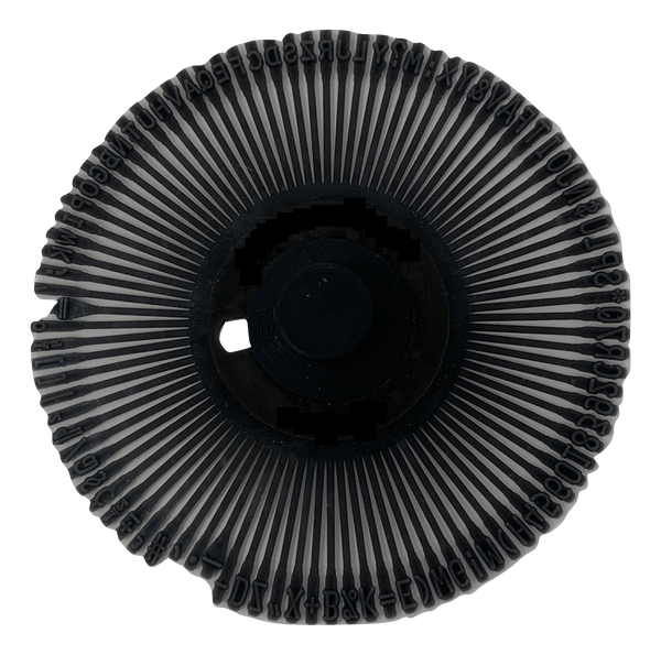 Canon Courier 10 Printwheel by Rarotype