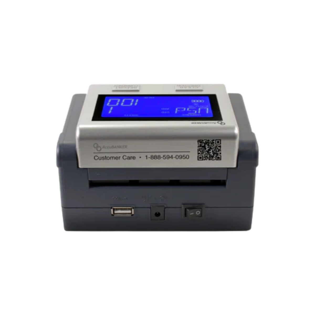 AccuBANKER D585 Automatic Multi-Currency Counterfeit Detector (Back)