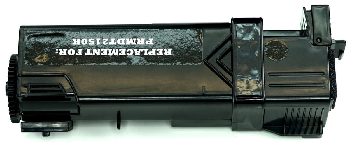 This is the back view of the Dell 899WG black replacement laserjet toner cartridge by NXT Premium toner