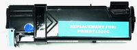 This is the front view of the Dell KU051 cyan replacement laserjet toner cartridge by NXT Premium toner