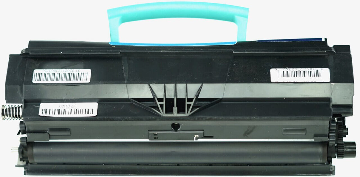 This is the back view of the Dell MW558 black replacement laserjet toner cartridge by NXT Premium toner