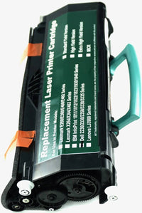 This is the right side view of the Dell NF555 black replacement laserjet toner cartridge by NXT Premium toner