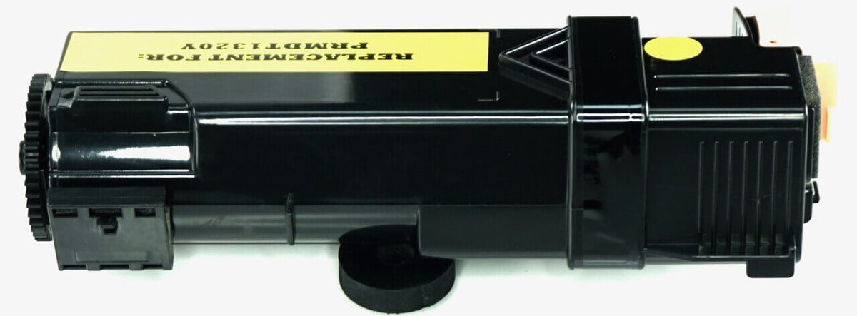 This is the back view of the Dell KU054 yellow replacement laserjet toner cartridge by NXT Premium toner