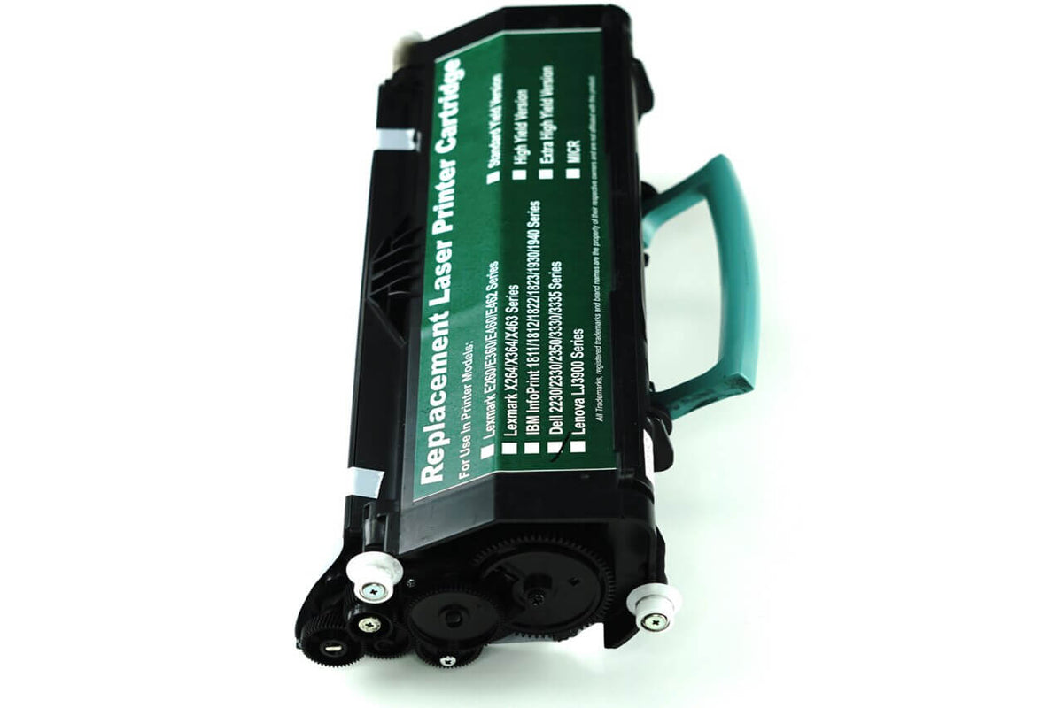 This is the side view of the Dell PK937 replacement laserjet toner cartridge by NXT Premium toner