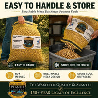 Wakefield Virginia Peanuts 6 lb animal peanuts with easy carry, storage, and cool dry storage instructions