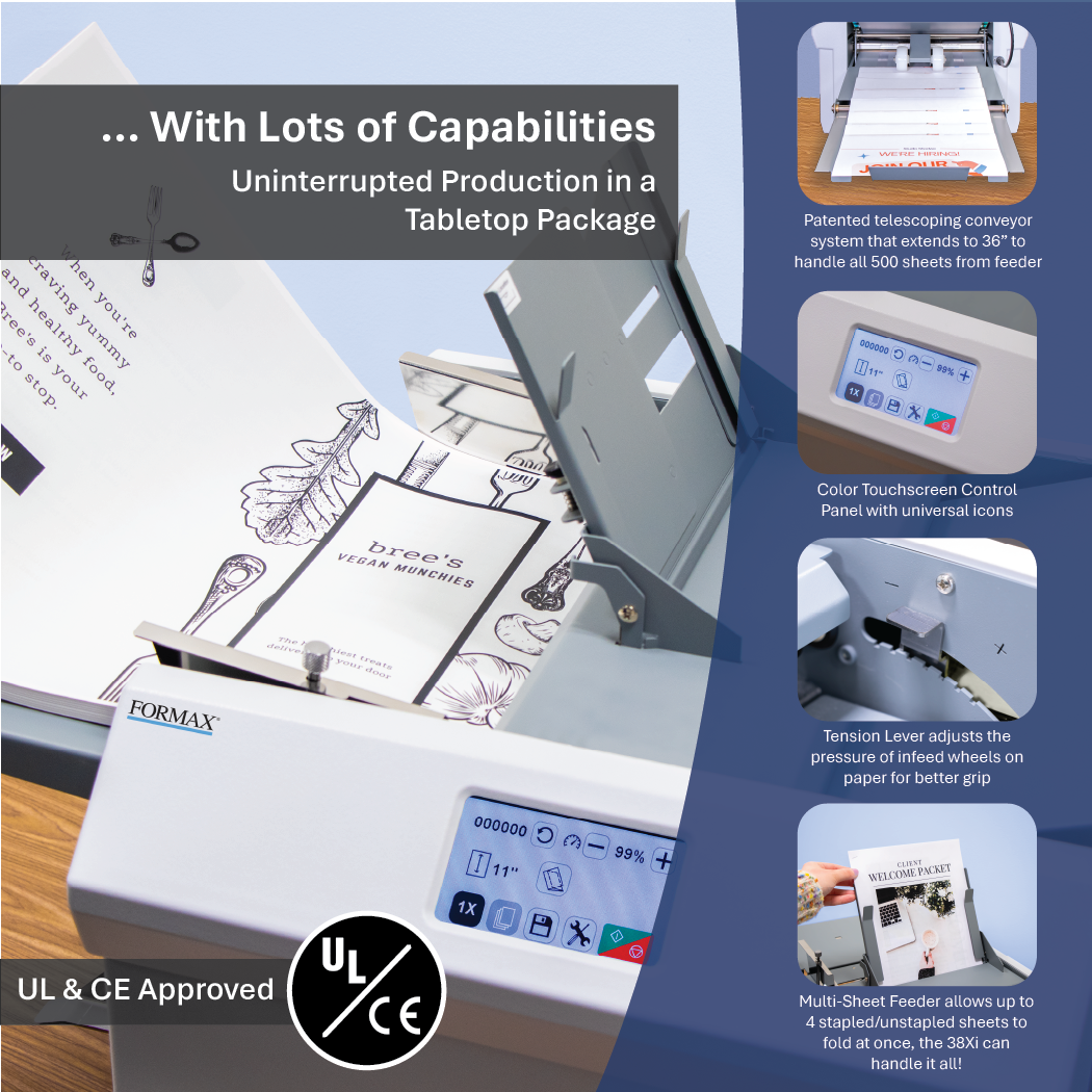 Formax FD 38Xi Fully-Automatic Touchscreen Document Folder