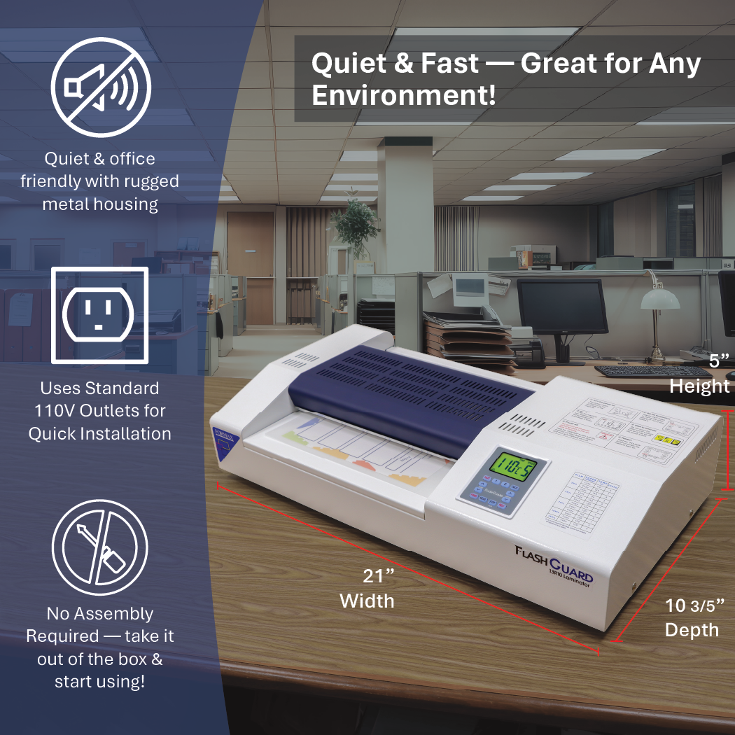 Formax FlashGuard 13R10 Laminator (Specifications)