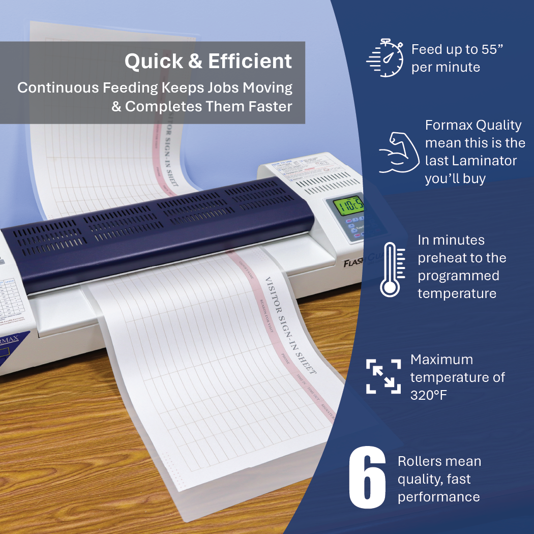 Formax FlashGuard 18R6 Laminator (Efficiency)